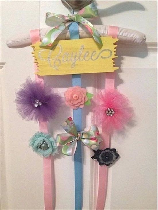 DIY Girly Hanger Holder