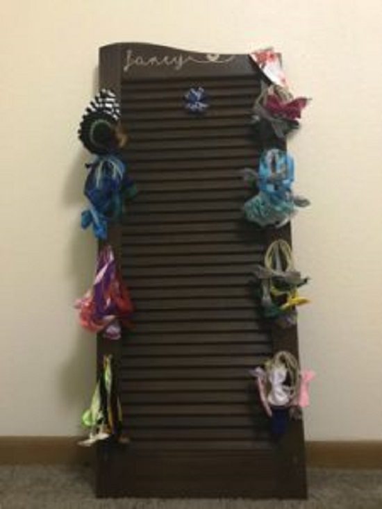 Old Shutter Hair Bow Holder