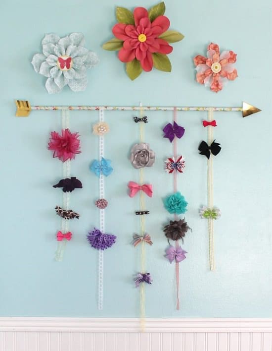 40+ DIY Hair Bow Holder Ideas For Accessories Organization ⋆ Bright Stuffs