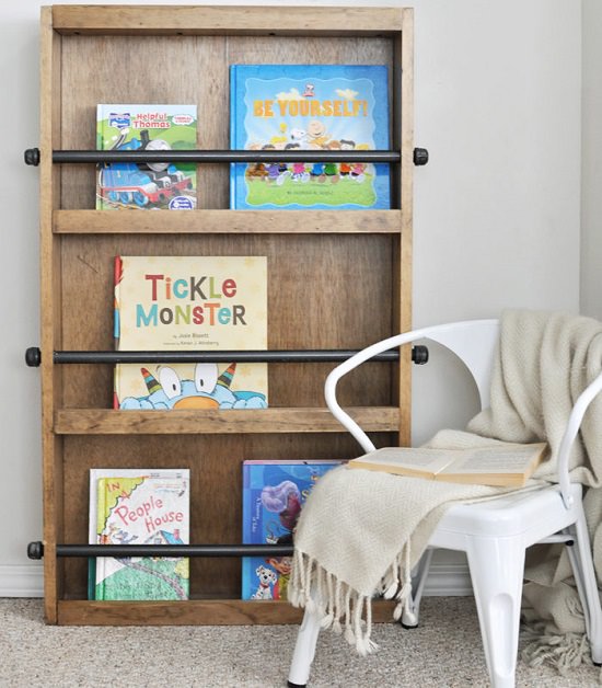 DIY Kids' Bookshelf Ideas10