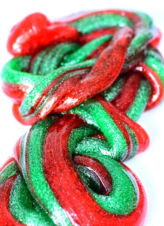 Peppermint Christmas Slime