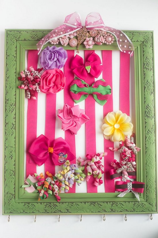 DIY Hair Bow Holder Ideas2