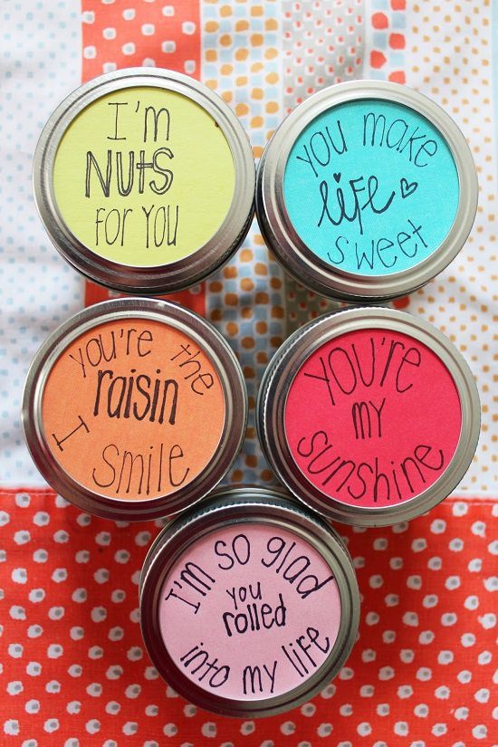 DIY Valentines: Snack Jars and a Love Note