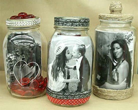 Photo In A Mason Jar