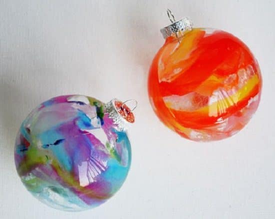 Crayon Melt Glass Ornaments DIY