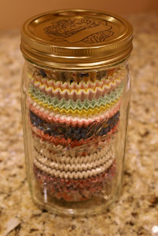 Cupcake Liner Storage