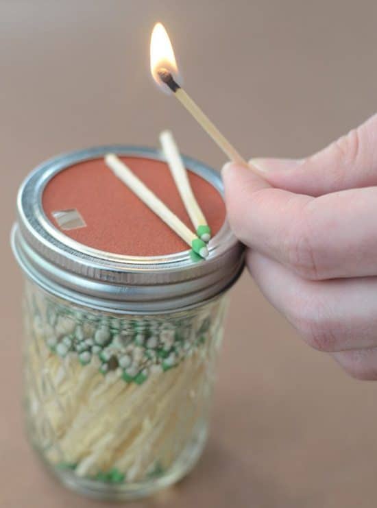 Matchstick Storage