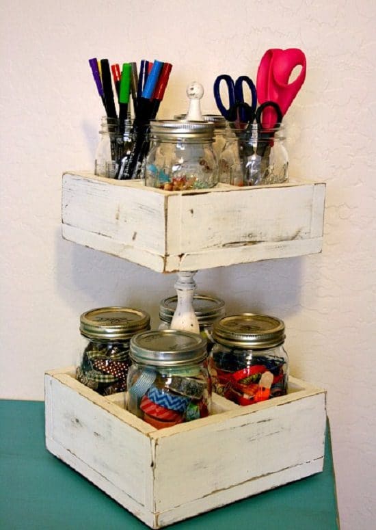 28 Thrifty DIY Mason Jar Storage Ideas ⋆ Bright Stuffs