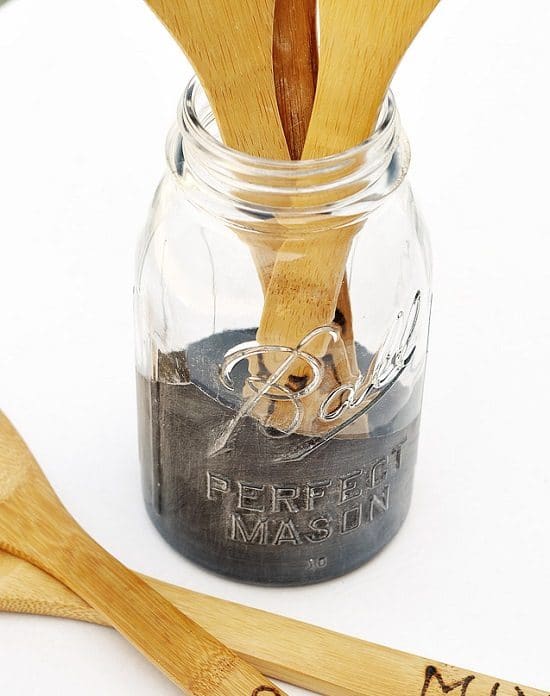 Paint Dipped Utensil Storage