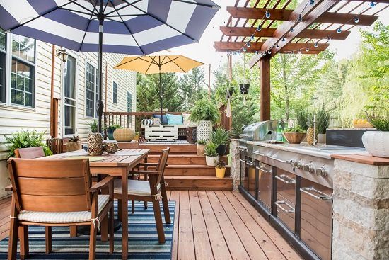 Outdoor Deck Kitchen