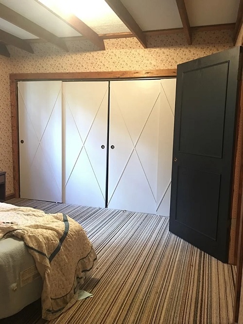 "X" Patterned Closet Door