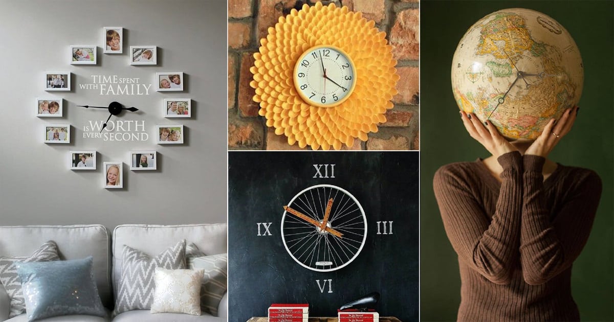 51+ DIY Clock Ideas For A Fancy 'Time Viewing' Experience ⋆ Bright Stuffs