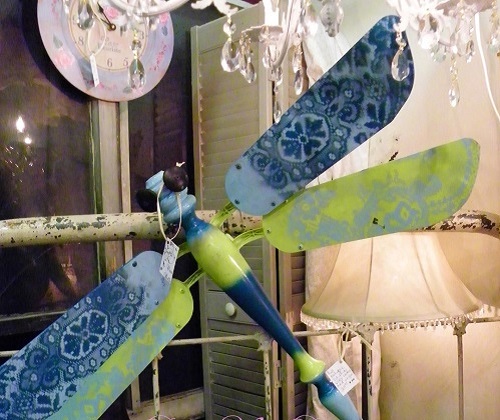 Dragonfly Fan Blade with Lace