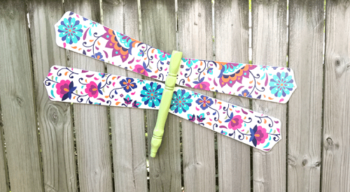 Dragonfly With Floral Patterns