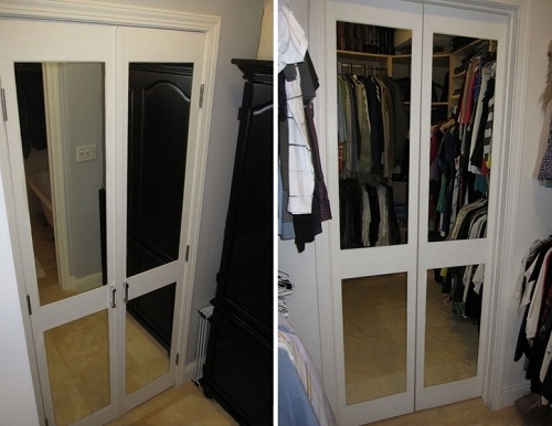 Cambio de imagen de la puerta del armario con persianas