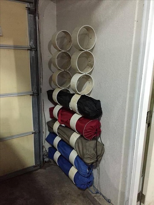 PVC Pipe Camping Chair Storage