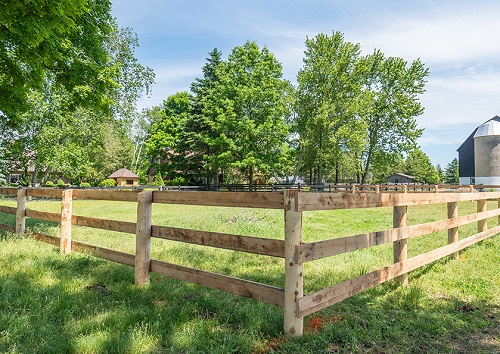 3 Rail Wood Farm Fence