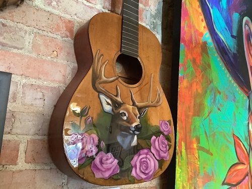 Butterfly-Painted-Guitar