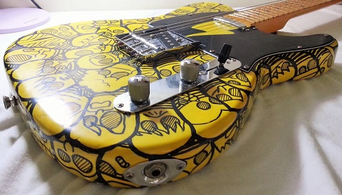 Custom Doodle Art on Guitar