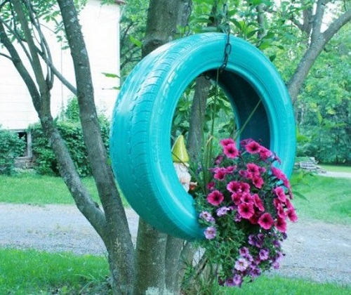 Decoration Tire Garden Ideas 1
