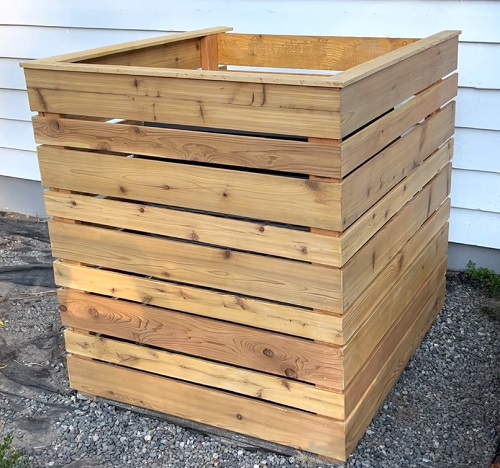 DIY Wooden Cedar Fence Slat Cover