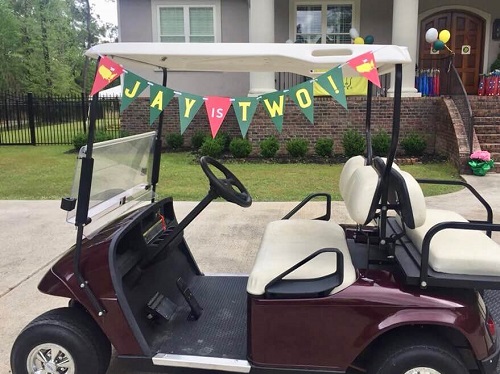 Easy Golf Cart Decorating Ideas 4