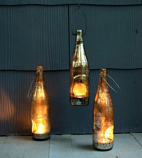 Beer Bottle Lanterns