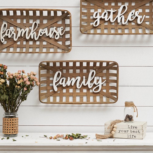 Tobacco Baskets Wall Hanging Signs