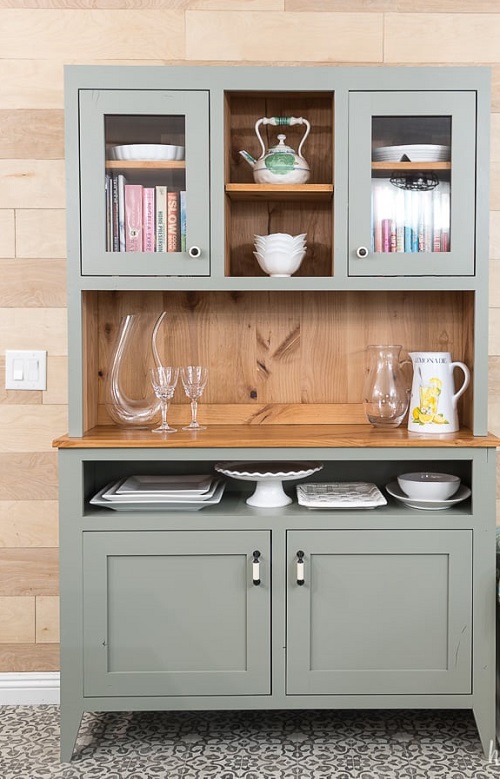 Farmhouse Hutch Decorating Ideas 4