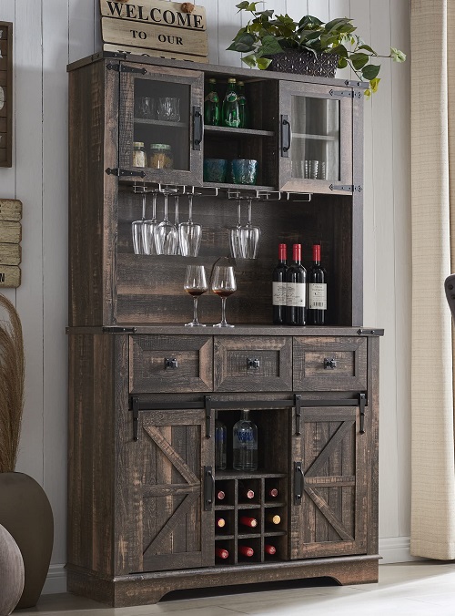 Farmhouse Hutch Decorating Ideas 7