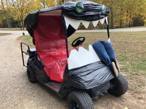 Halloween Golf Cart Decoration Idea