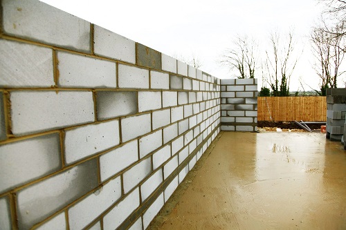 Concrete Blocks Fence