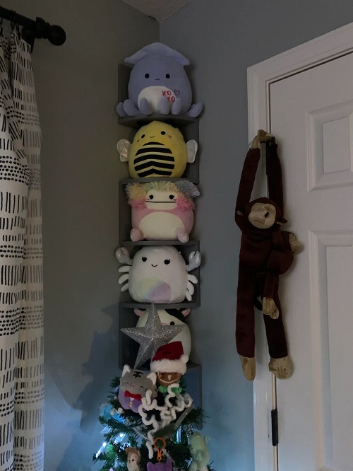 Corner Shelf Squishmallows Display