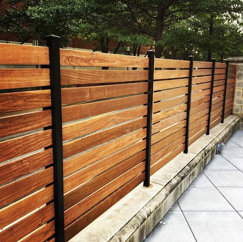 Horizontal Slat Fence