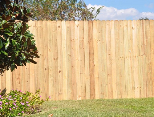 Stockade Farmhouse Fence Idea