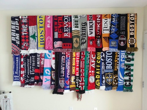 Soccer Scarf Display Ideas 1