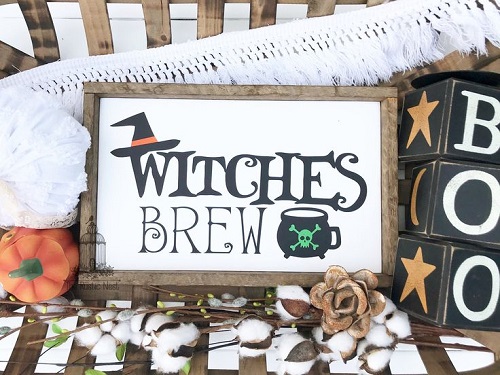 Wooden Witch Signs