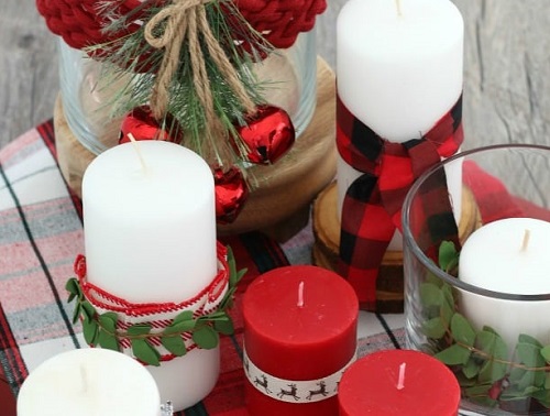 Red and White Candles