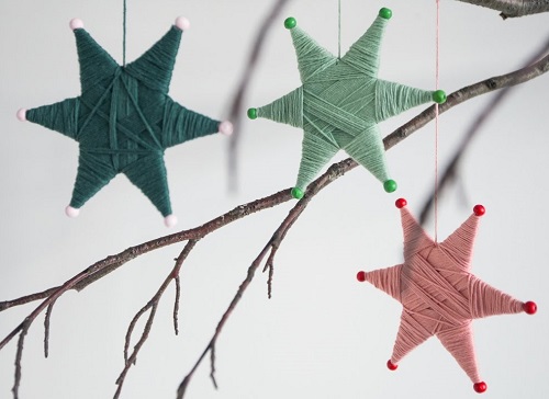 Yarn-Wrapped Stars