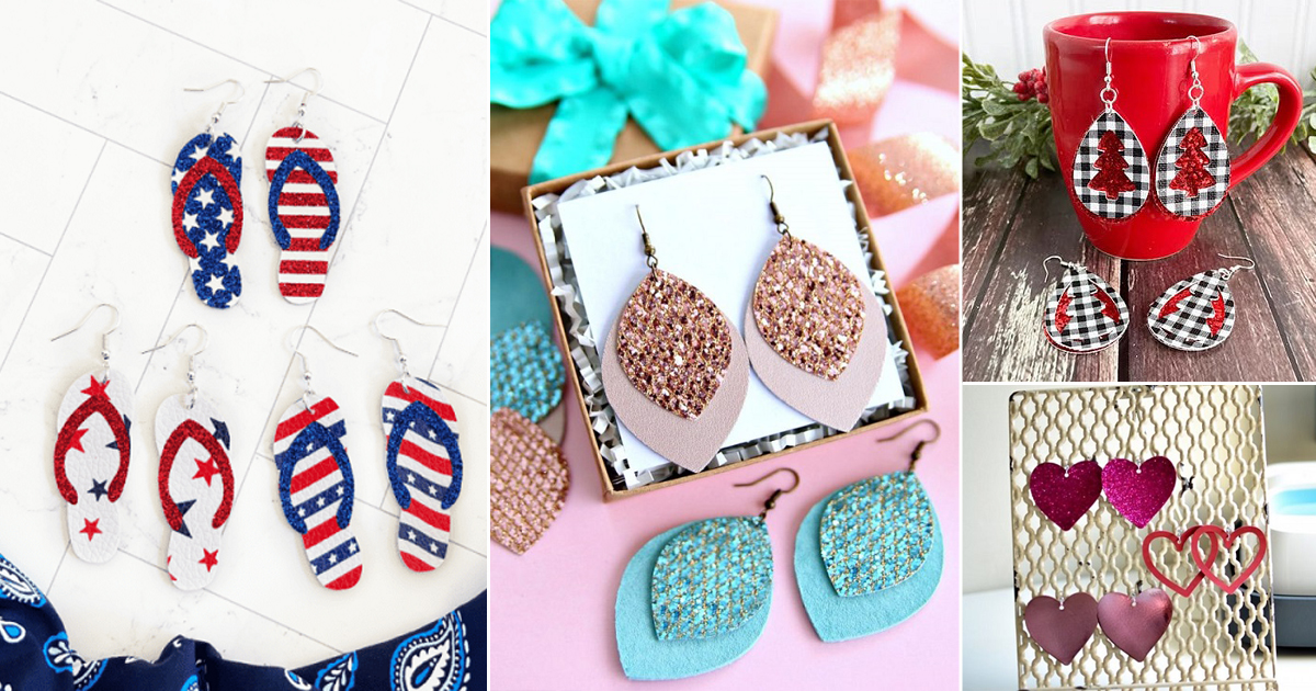 10 DIY Faux Leather Earring Ideas ⋆ Bright Stuffs