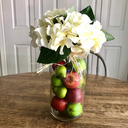 Apple Mason Jar Centerpiece