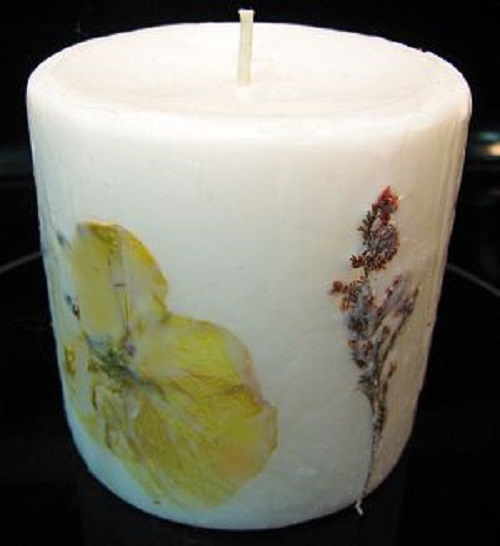Pressed Flower Candles 5