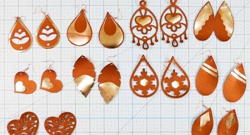 Faux Leather Earring Ideas 3