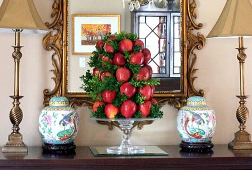 DIY Apple Topiary