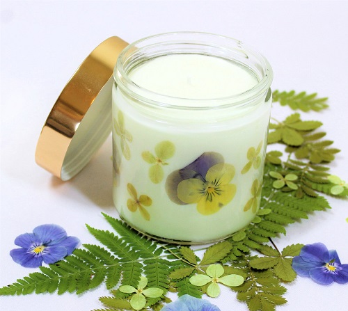 Pressed Flower Candles 9