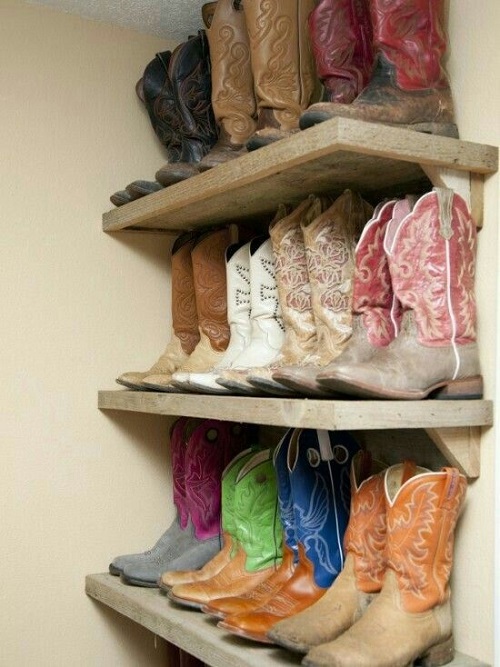 Cowboy Boot Storage Ideas 6