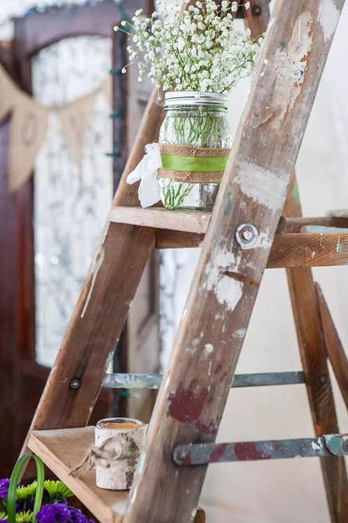 Mason Jars with Flowers