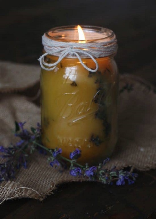 Pressed Flower Candles 7