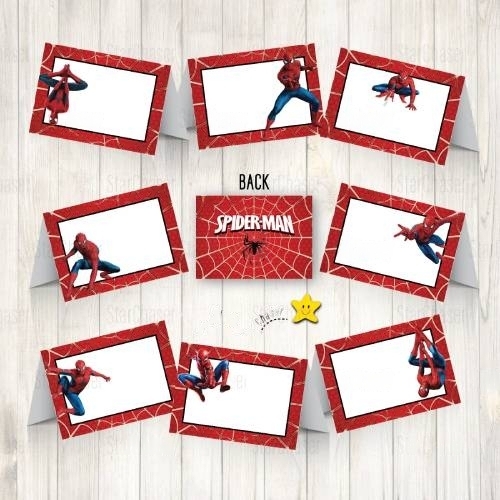 Spider-Man Place Cards