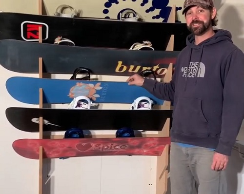 DIY Snowboard Rack